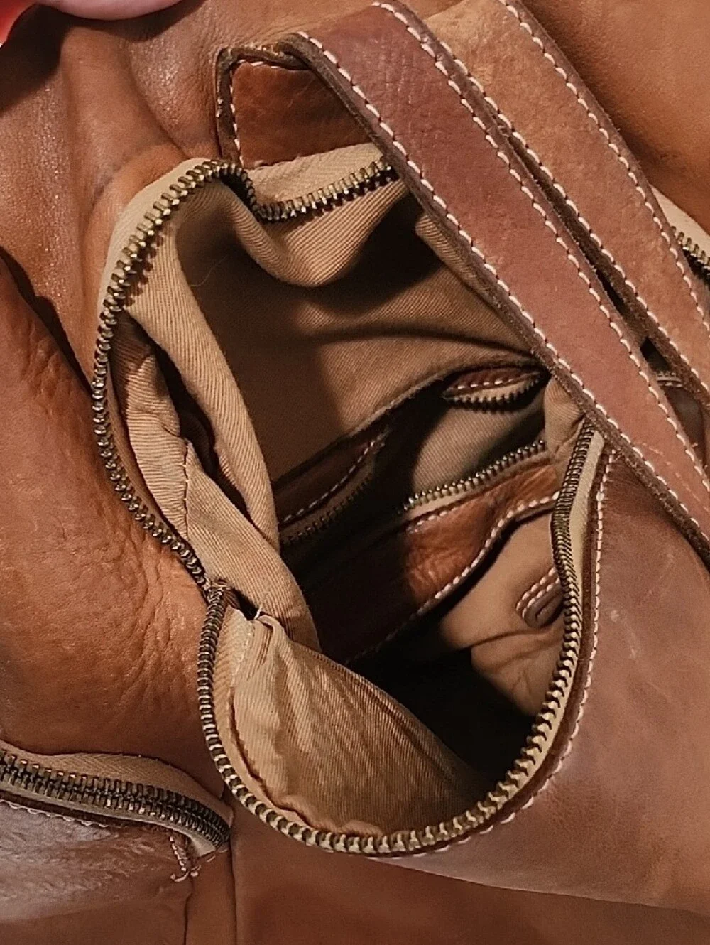 Lusher.co Quest Brown Backpack Purse